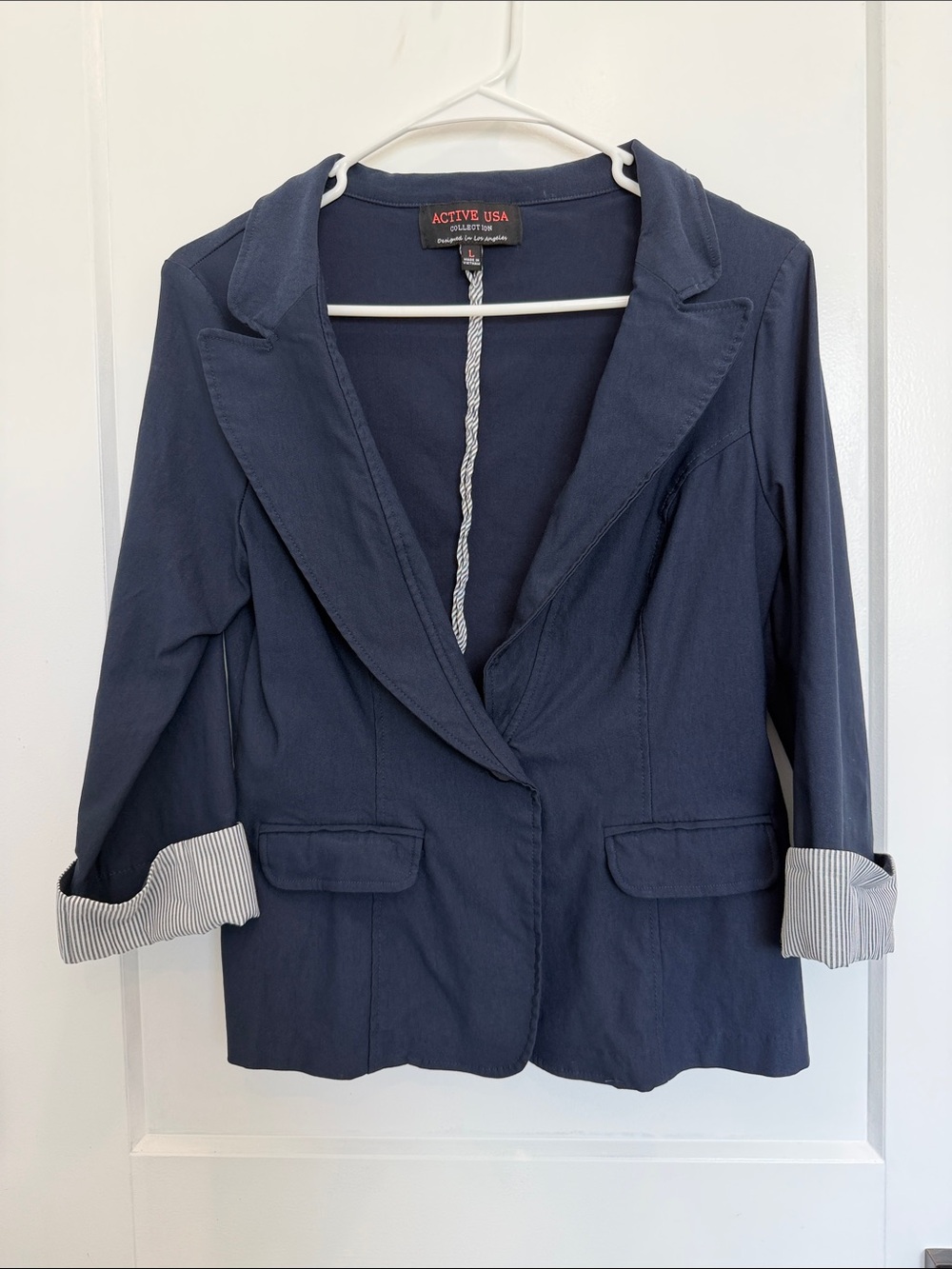 Active USA Navy Blue Blazer Jacket